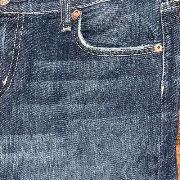 Preloved Fossil Flare Leg Jeans in a Medium Wash True Bellbottom Jeans Size 31 - Picture 7 of 7